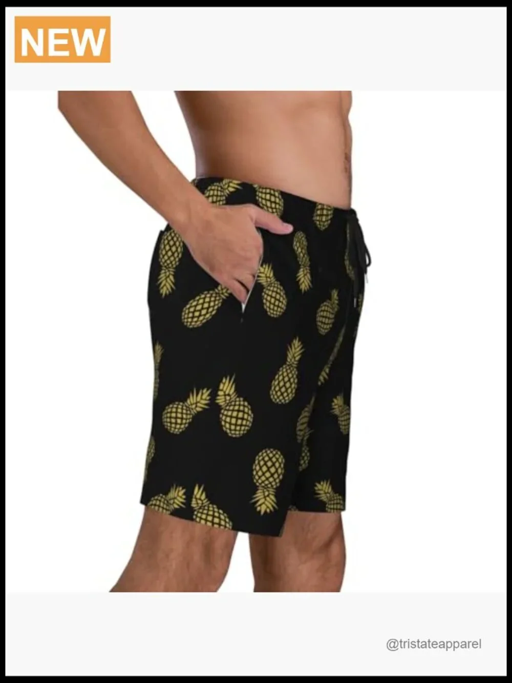 Mens Swim Trunks with Mesh Lining Quick Dry Board Shorts Bathing Suit